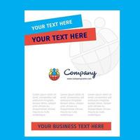 Group avatar Title Page Design for Company profile annual report presentations leaflet Brochure Vector Background