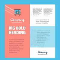 Presentation Business Company Poster Template with place for text and images vector background