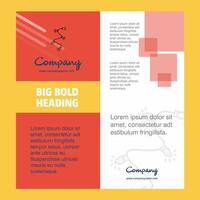Decoration light Company Brochure Title Page Design Company profile annual report presentations leaflet Vector Background