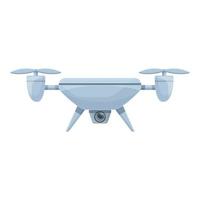 Run drone icon cartoon vector. Camera control vector