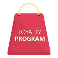 Loyalty program service icon cartoon vector. Customer card vector