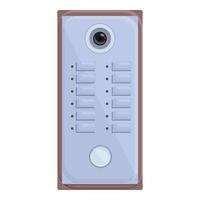Intercom phone icon cartoon vector. Door system vector