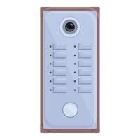 Intercom phone icon cartoon vector. Door system vector