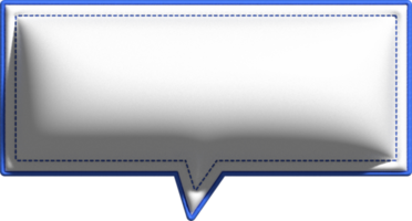 süße 3d bunte sprechblase, textfeld, gesprächsfelddekoration png