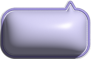 bolha de fala colorida 3d fofa, caixa de texto, decoração de caixa de conversa png