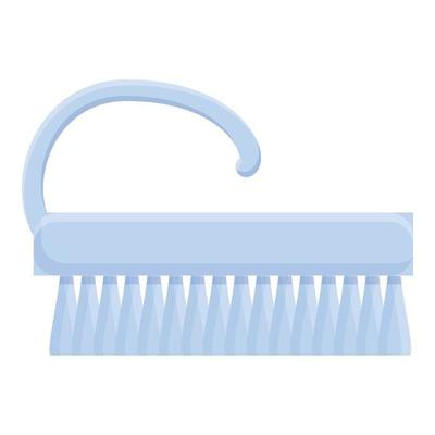 Nail manicure brush icon, cartoon style