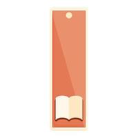 Bookmark for the tutorial icon, cartoon style vector