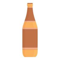 vector de dibujos animados de icono de botella de cerveza. República Checa