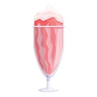 Delicious ice cream icon, cartoon style vector