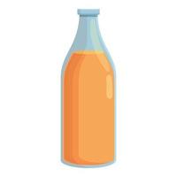 vector de dibujos animados de icono de botella de jugo. jarabe vegano