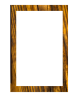 golden wood photo frame png