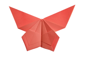 origami papillon rouge png