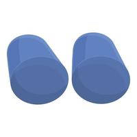 Sponge earplugs icon cartoon vector. Earplug protection vector