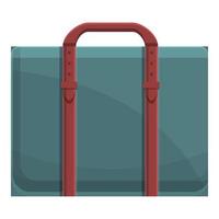 Man briefcase icon, cartoon style vector