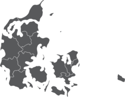 doodle freehand drawing of denmark map. png