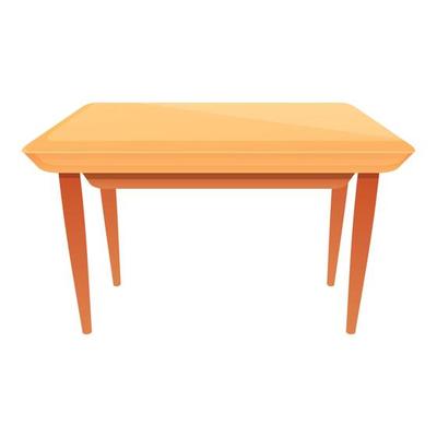 Kitchen table icon, cartoon style