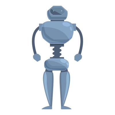Robot intelligence icon cartoon vector. Cute toy