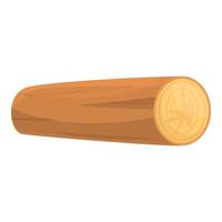 Log for fire icon, cartoon style vector