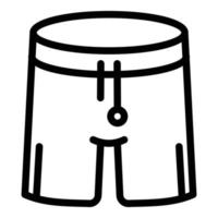 Boxing pants icon, outline style vector