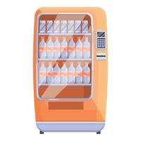 Soda drink machine icon, cartoon style vector