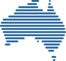 semplicità moderno astratto geometria di Australia carta geografica. png