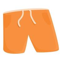 pantalones cortos para icono de donación, estilo de dibujos animados vector