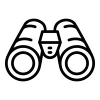 Vision binoculars icon, outline style vector