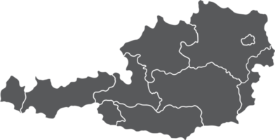 scarabocchio a mano libera disegno di Austria carta geografica. png