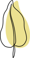 eenvoud bloemen uit de vrije hand tekening vlak ontwerp. png