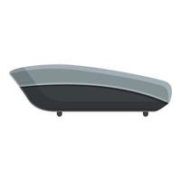 Car roof box icon, cartoon style vector