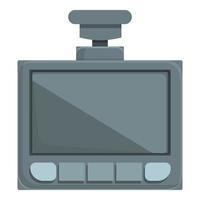 Dashboard cam icon cartoon vector. Video recorder vector