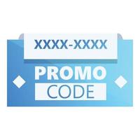 Digital promo code icon cartoon vector. Money offer vector