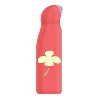 Flower air freshener icon, cartoon style vector