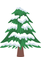 aquarelle de neige de sapin de noël png