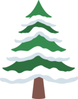 acquerello neve Natale abete albero png