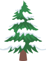 aquarelle de neige de sapin de noël png