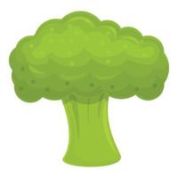 Broccoli ingredient icon, cartoon style vector