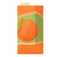 vector de dibujos animados de icono de jugo de naranja. bebida fresca
