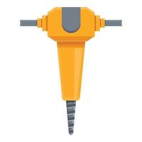 Hammer drill icon, cartoon style vector