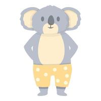 vector de dibujos animados de icono de nadador de koala. oso lindo