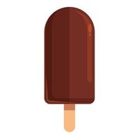 Chocolate popsicle icon cartoon vector. Cocoa candy vector