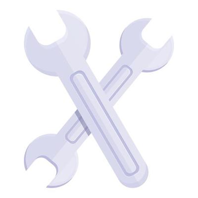 Sewerage keys icon, cartoon style