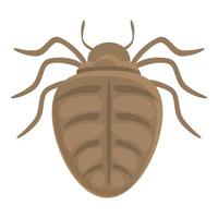 vector de dibujos animados de icono de error. escarabajo insecto