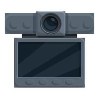 Movie dvr icon cartoon vector. Video recorder vector