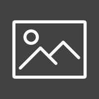 View Image Line Inverted Icon vector