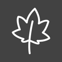 Leaf II Line Inverted Icon vector