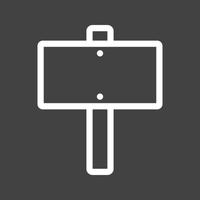 Sign Line Inverted Icon vector