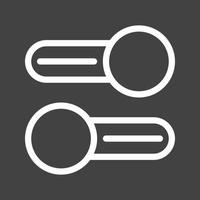 Multiple Switches Line Inverted Icon vector