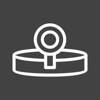 Headlamp Line Inverted Icon vector