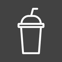 Frappe II Line Inverted Icon vector